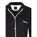 Chemise de nuit boutonnée en coton ESSENTIEL H05A Noir