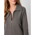 Zipped dressing gown in ESSENTIEL H54A Anthracite chiné