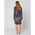 Fur Button-down dressing gown in ESSENTIEL H55A Vison 