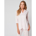 Pyjama boutonné 100% coton ESSENTIEL E06A Rose pâle