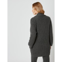  Shawl-collar jacket CACHE 007 in slate grey