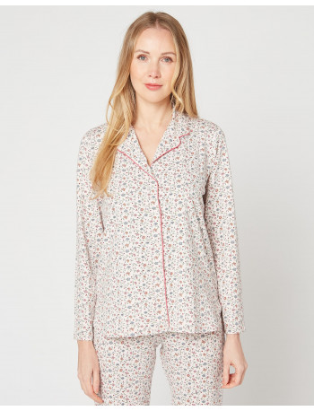 Multicolor TENDRESSE 406 button-front pyjamas