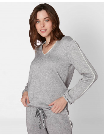 Sweat MAILLE WAY 430 gris chiné