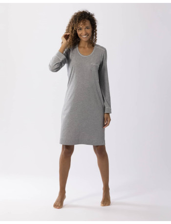 Cotton-modal nightshirt LES INTEMPORELLES A01 grey fleck